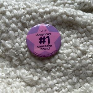 Tarte cosmetics button pin (rare)
